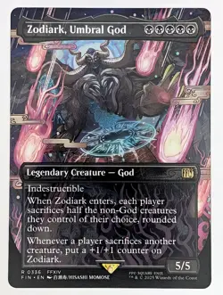 (Normal) Zodiark, Umbral God (Borderless) (336) FINAL FANTASY Mtg full art - Image 1
