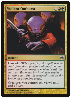 MTG Violent Outburst Alara Reborn 63/145 Regular Common NM/Mint - Image 1