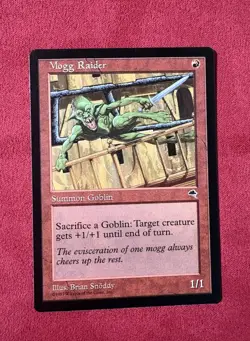 Mogg Raider - Tempest Vintage Magic The Gathering MTG 90’s Classic - Image 1