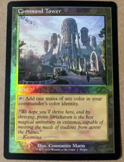 Command Tower (Strixhaven: Omens of Chaos) Media Promos Foil - Image 1