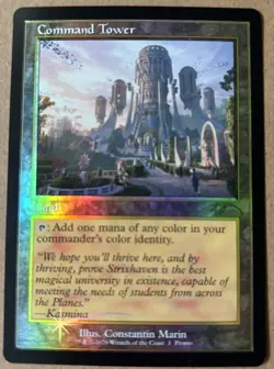 Command Tower (Strixhaven: Omens of Chaos) Media Promos Foil - Image 2