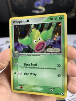 Pokemon Card Ex Legend Maker Weepinbell 47/92 2006 Reverse Stamped Holo - Image 2