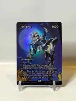 Nine Lives Borderless Foil Full Art MAR 03 Marvel Spider-Man Unplayed NM - Image 1