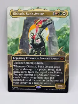 Gishath, Sun's Avatar (Borderless) The Lost Caverns of Ixalan Regular - Image 1