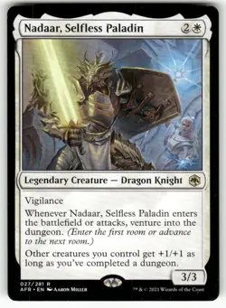 Nadaar, Selfless Paladin 27 Adventures in the Forgotten Realms MTG NM - Image 1