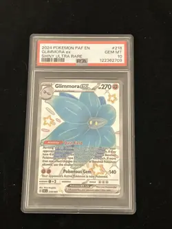 PSA 10 - Glimmora EX Shiny Ultra Rare #218/91 Pokemon Paldean Fates - Image 1