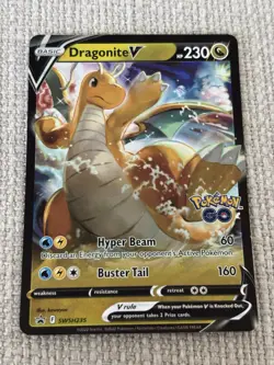 Dragonite V Pokemon GO SWSH235 Black Star Promo Pokemon Tcg - Image 1