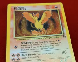 Pokemon TCG Moltres 12/62 Fossil Holo Unlimited WOTC English 1999 - Image 4