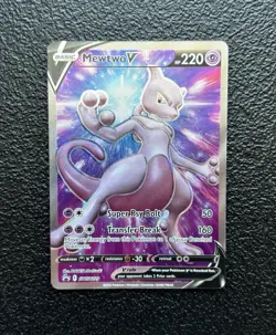 Mewtwo V - SWSH229 - Black Star Promo Full Art Holo Rare! - Pokemon Go *NM/M - Image 1