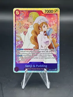 One Piece TCG English Sanji and Pudding EB02-035 SR A - Image 1