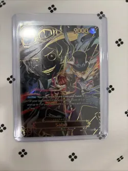 Sabo OP07-118 SP Gold OP13 Alternate Art One Piece Card English - Image 3