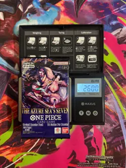 (VERY HEAVY) 26.00g One Piece OP14 The Azure Sea's Seven Booster Pack NEW SEALED - Image 1