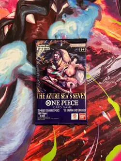 (VERY HEAVY) 26.00g One Piece OP14 The Azure Sea's Seven Booster Pack NEW SEALED - Image 3