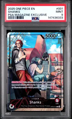 Shanks 001 PSA Magazine Exclusive One Piece Promos One Piece PSA 9 - Image 1