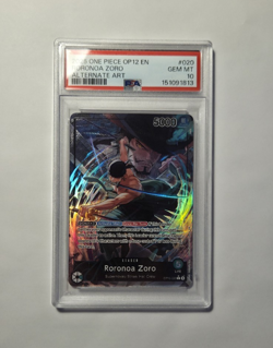 One Piece OP12-020 Legacy of the Master - Roronoa Zoro (Alternate Art) PSA 10 - Image 1