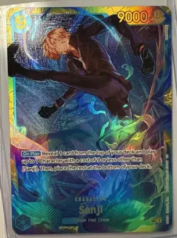One Piece CCG Sanji OP06-119 SEC Wings of the Captain Reprint - Image 1