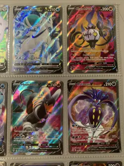 Pokemon TCG Modern Full Art Holo Rare V Binder Page Lot of 9 Cards - Image 3