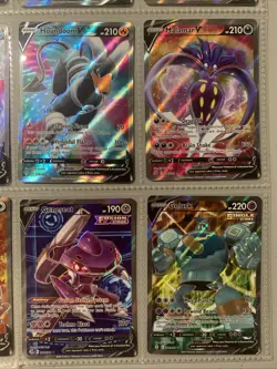 Pokemon TCG Modern Full Art Holo Rare V Binder Page Lot of 9 Cards - Image 4