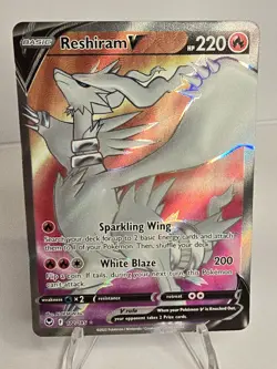 Reshiram V - 172/195 - Pokemon Silver Tempest Sword & Shield Full Art Card NM - Image 1