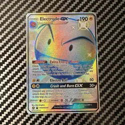 Pokemon TCG Electrode GX SV57/SV94 Shiny Secret Rare Card NM - Image 1