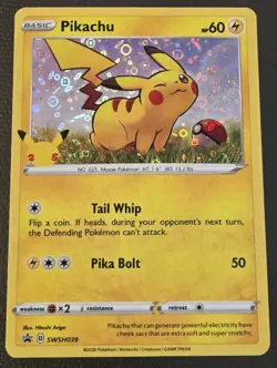 Pikachu SWSH039 SWSH: Sword & Shield Promo Cards Holo - Image 1