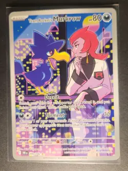 Team Rocket's Murkrow 200/182 Sv10: Destined Rivals Holo Pokemon Card - Image 2
