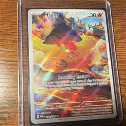 Pokemon Magby 186/182 SV04 Paradox Rift Illustration Rare Full Art Holo Card - Image 1