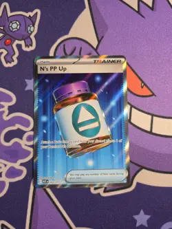 Pokemon N's PP Up Trainer Full Art Foil Rare Card 262/217 ASC - Image 2
