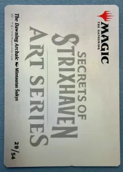 The Dawning Archaic Art Card 29/54 - NM - MTG Art Series: Secrets of Strixhaven - Image 2