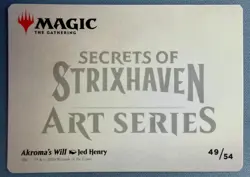Akroma's Will Art Card 49/54 - NM - MTG Art Series: Secrets of Strixhaven - Image 2