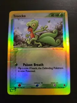 Pokemon TCG Card 2003 Ruby & Sapphire eCard Treecko 75/109 Reverse Holo - Image 1