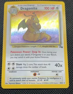 Dragonite #19 - Fossil Set - Rare - Non-Holo Pokemon Card from 1999 - Image 1