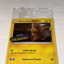Pokemon Detective Pikachu stamped PROMO Card SM190 Holo SEALED Movie Pokemon TCG - Image 3
