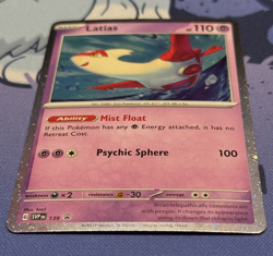 DOUBLE SWIRL Latias - 139 (Cosmo Holo) 139 Sv: Scarlet & Violet Promo Cards Holo - Image 2