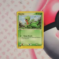 Treecko Common Ruby and Sapphire 75/109 NM - Pokemon Vintage Card -Midori Harada - Image 1