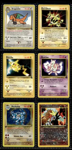 Vtg Pokemon Card Lot WOTC Black Star Promo Holo Rare Binder Collection WB Movie - Image 1
