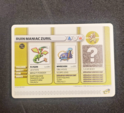 Ruin Maniac Zuril - 2003 Pokemon Game Boy Advance Battle E Reader Card - Image 1