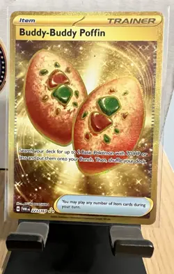 Pokemon Card - Buddy-Buddy Poffin Twilight Masquerade 223/167 Hyper Rare 2024 - Image 1