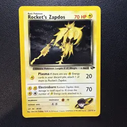 Rocket’s Zapdos Gym Challenge 15/132 Holo Rare Pokemon Card -LP/Excellent - Image 1