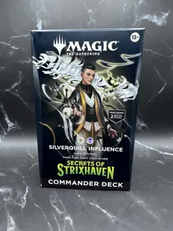 MtG Secrets Strixhaven Commander Deck Silverquill Influence Magic The Gathering - Image 1