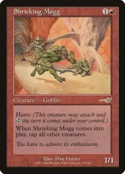 Shrieking Mogg - Foil Nemesis MP MTG - Image 1