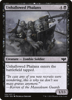 x1 Unhallowed Phalanx VOW MTG 135/277 COMMON M/NM 1x - Image 1