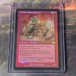 Wizards of the Coast MTG Goblin Sharpshooter Onslaught Foil Rare 207/350 2002 - Image 1