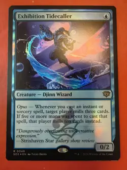 MTG, EXHIBITION TIDECALLER, 0048, RARE, NM - FOIL FINISH, SOS - Image 1