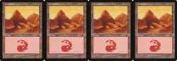 MTG Magic the Gathering - Mercadian Masques: 4x Mountain (345) - Same Art ﴾LP﴿ - Image 1