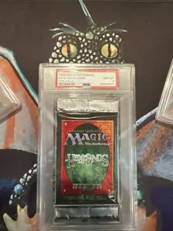 Magic: The Gathering Graded PSA 8 Homelands Booster Pack - Image 1