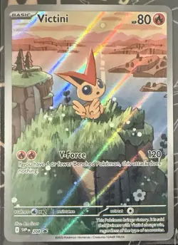 Pokemon Victini SVP 208 Scarlet & Violet Promo Holo Promo Basic 80 HP English - Image 1