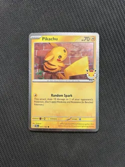 Pokemon TCG Pikachu 051/162 Pokemon Day Stamped! NM Condition! See Description! - Image 1