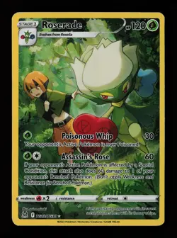 Roserade TG02/TG30 Lost Origin Trainer Gallery Heavily Played Pokemon Card - Image 1
