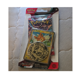 Pokemon TCG Obsidian Flames Booster Pack Pawmi Promo Card & Coin - Image 1